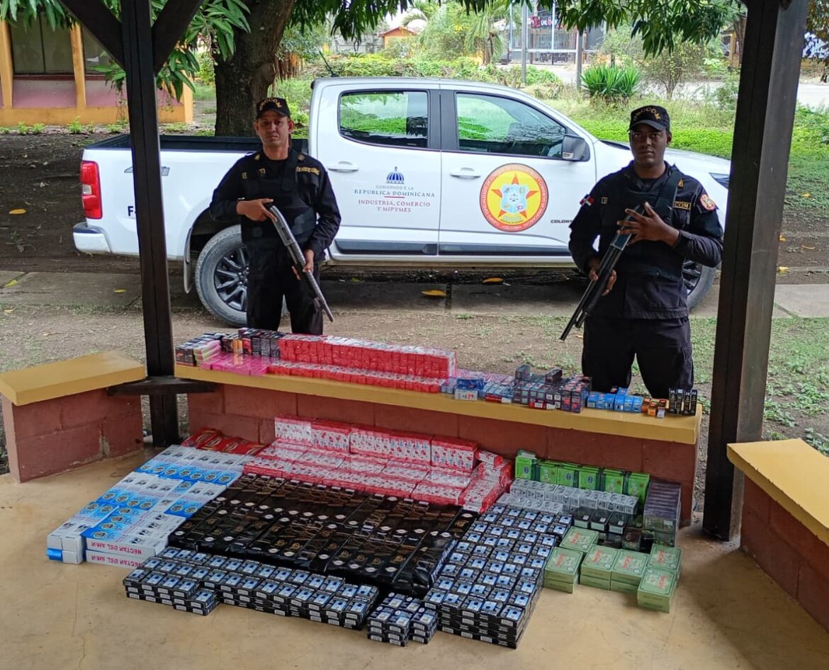 El Ministerio Público realiza operativo en Santiago contra el contrabando de cigarrillos