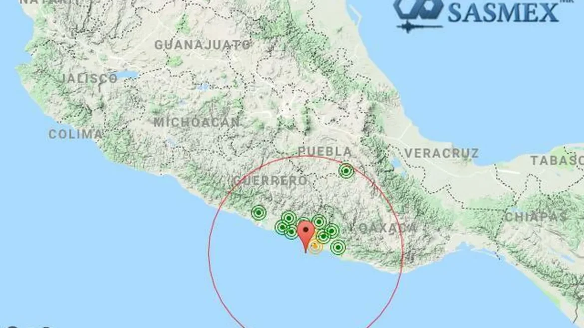 Sismo de magnitud 5,7 sacude ligeramente el sur de México