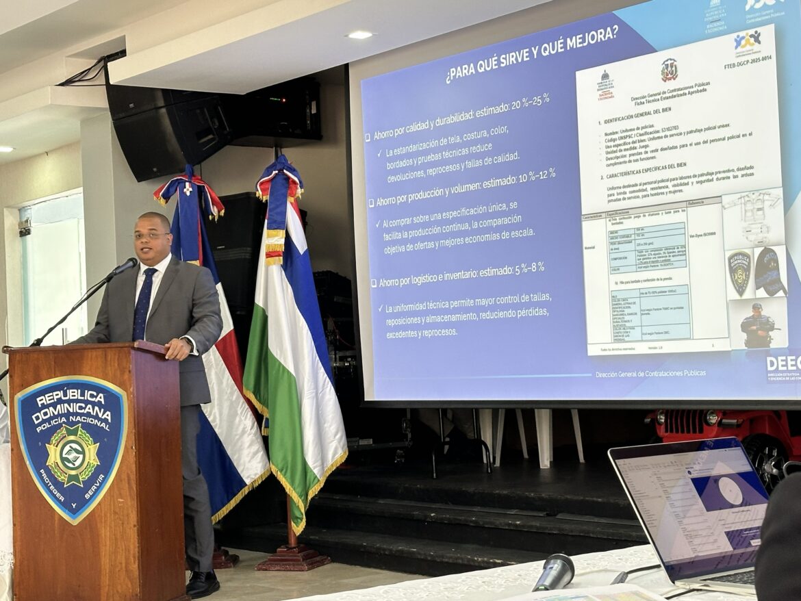 Presentan ficha técnica para de uniformes PN bajo la nueva Ley de Contrataciones Públicas