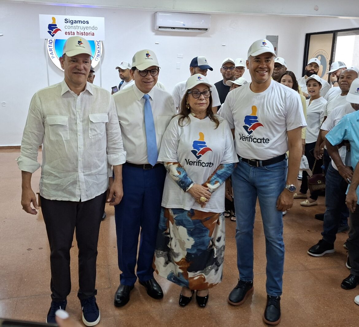 Autoridades del PRM en Santiago llaman a población a participar en jornada "Verifícate"