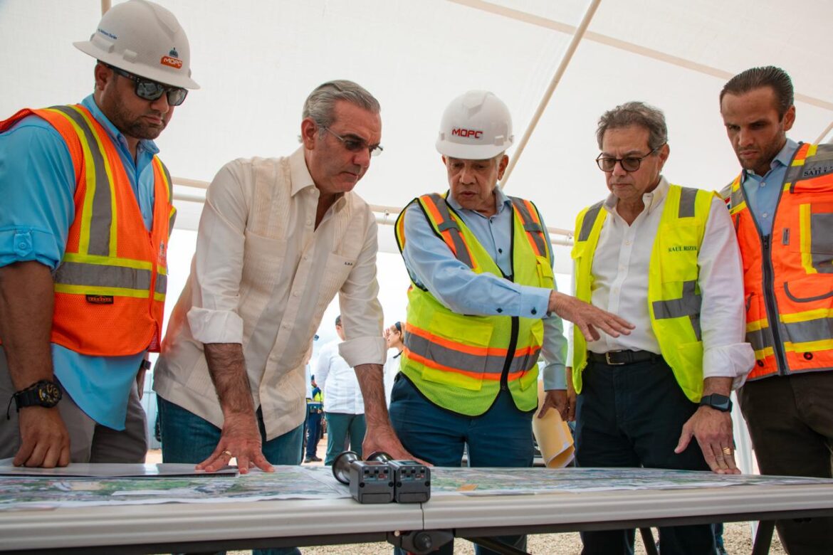 Abinader supervisa construcción avenida República de Colombia, ejecutada con fondos del contrato de Aerodom
